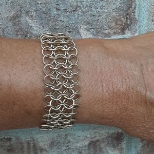 Vintage multi chain gold bracelet